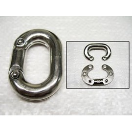 Secure Fix Direct 6mm Split Connecting Link 316 Stainless Steel - Repair Chain Mending Shackle