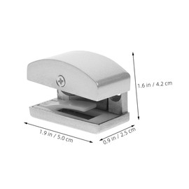 Outanaya 2PCS Adjustable Sliding Shower Door Bottom Guide for Frameless Glass Doors Durable Stopper Track Guide for Smooth Movement Easy Installation Sturdy Build for Bathroom Use