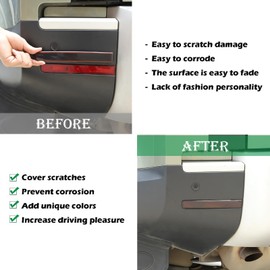 PIUGILH Rear Fog Light Cover Compatible with 2020 2021 2022 2023 Land Rover Defender 90 110, Smoked Tail Fog Light Cover, 2Pcs (Transparent Grey)