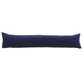 Classic Home Store Royal Blue Velvet Draught Excluder French Patio Door Extra Long Soft Cotton Draft Stopper (3ft)
