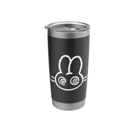 Y2K 90s Mad Bunny Rabbit Hare is Confused Stainless Steel Insulated Tumbler