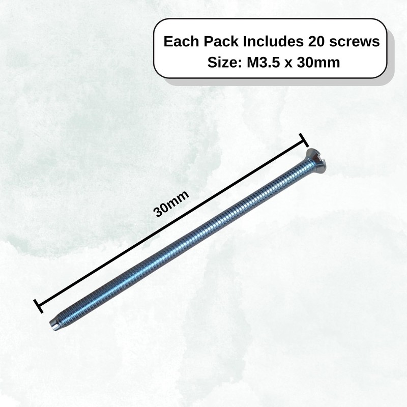 M3.5mm X 30mm Long Electrical Machine Screws for Light Switch