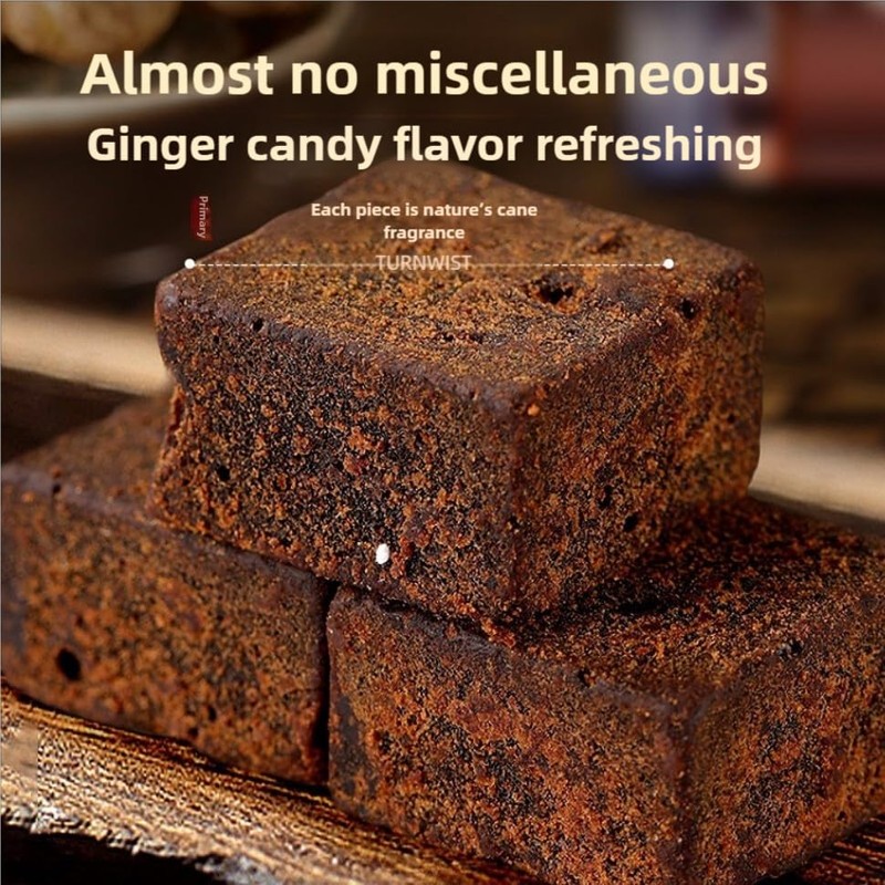 Handmade brown sugar cube, 8.64 ounces (245 grams), pure sucrose,