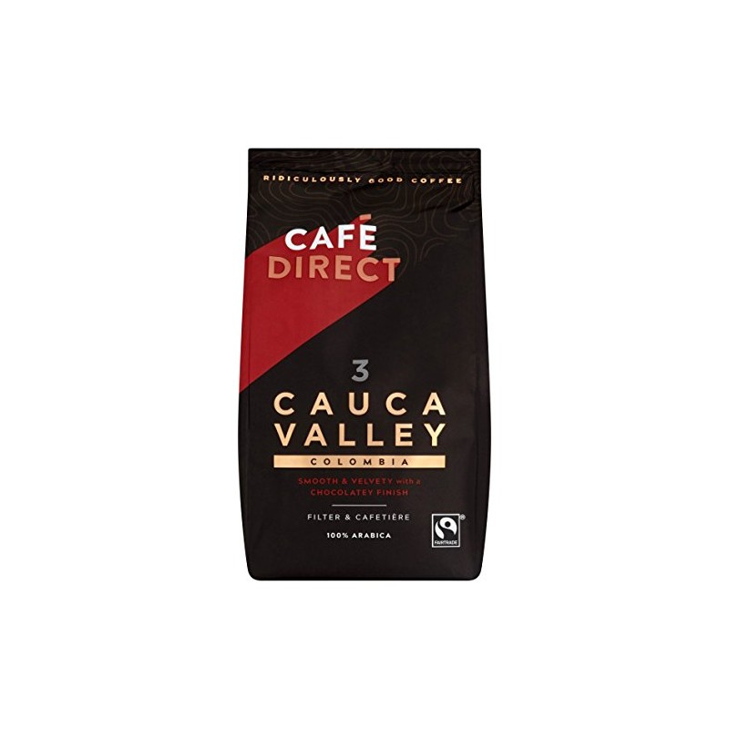 Cafédirect Cauca Valley Colombia Fairtrade Ground Arabica Coffee 227g (Pack