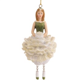 ROSEMARIE SCHULZ Heidelberg Flower Girl Figurine Peony White Flower Fairy Decorative Figure Flower Child Doll to Collect