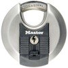 Master Lock Excell Discus Round Padlock 70mm M40EURD Silver