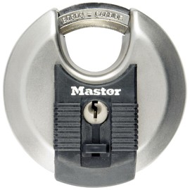 Master Lock Excell Discus Round Padlock 70mm M40EURD Silver