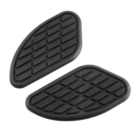 Sarini Tank Protector 1 Pair Universal Motorcycle Fuel Tank Traction Pad Protector Vintage Knee Grip Sticker Black Motorcycle