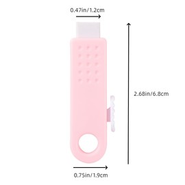 4 Pcs Retractable Eraser Soft Colors Push-Pull Rubber Eraser Sliding Retractable Click Eraser with Plastic Sleeve for Students Kids Writing Office School Supplies(Random colours)