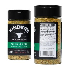 Kinder's Premium Seasoning Bundle, The Blend and Garlic & Herb with Sea Salt & Lemon