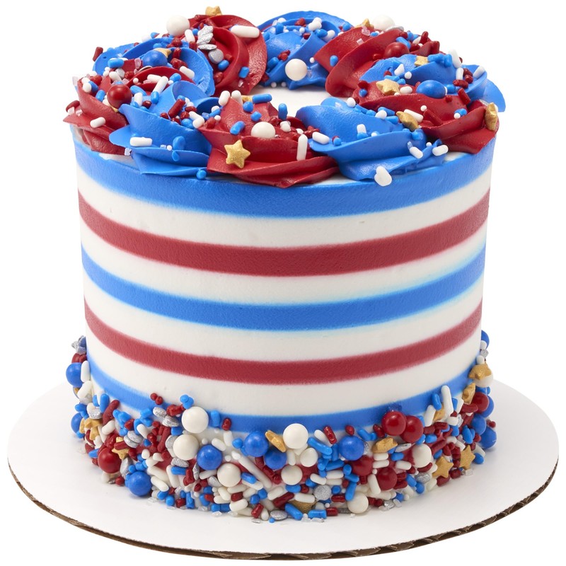 DECOPAC Firecracker Deluxe Fusion Mix, 26oz, Fancy Patriotic Candy Sprinkles