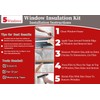 Fonsbleaudy 5-Window Shrink Film Window Insulation kit（62-Inch x 210-Inch），Insulating Film