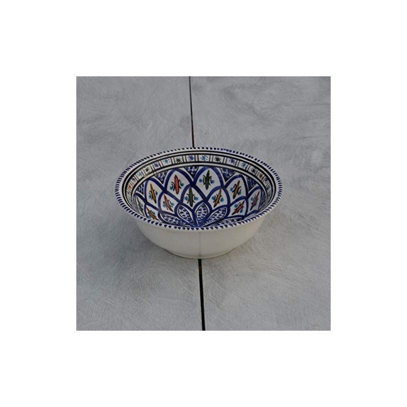 Bakir Salad Bowl Diameter 20 cm Blue
