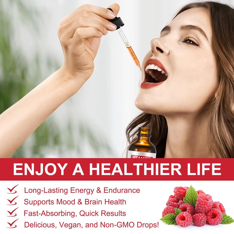 Organic Vitamin B Complex | Vegan Vitamin B12 Liquid Drops