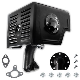 JMCHstore Exhaust Muffler w/Deflector For Predator 420cc 459cc 13 hp, Honda GX340 389cc GX390, DuroMax Lifan Loncin Engine Motor, 188F 15hp 190F Champion Water Pump, power washer, 18310-ZE2-W61