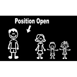 Position Open Stick Figure Family Decal, Family Sticker, Two Kids Two Dogs, Family Sticker One Girl One Pet, One Boy Three Pets, H 5 by L 9 Inches (One Teenage Girl Two Children, White)