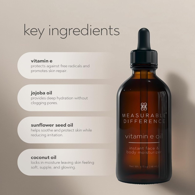 Aceite corporal y facial de Vitamina e