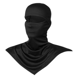HOIROJEK Balaclava Face Mask for Sun Protection Summer Full Face Cover Sheisty Mask Long Neck Sun Mask for Men Women Fishing Motorcycle Black