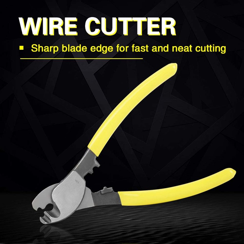 Cable Cutter, Cable Cutting Pliers 6 Inch Chrome Vanadium Steel