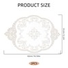 NICENEEDED 2 Pack Lace Doilies for Tables, Crochet Placemats Handmade