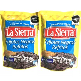 La Sierra 4-Pack Frijoles Negros Refritos 🇲🇽 Black Refried Beans. 430gr/15.17oz each.