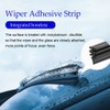 4Pcs Windshield Wiper Blades Refills, DIY Frameless Window Boneless Insert