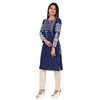 Maple Clothing Kurtis indio para mujer, túnica larga de seda