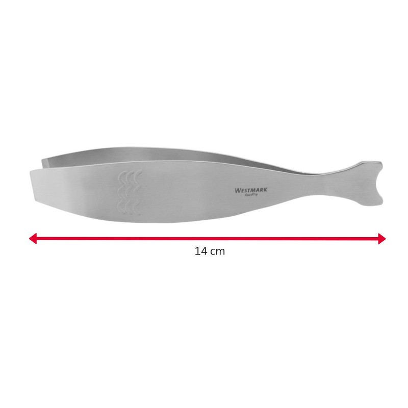 Westmark Fish Bone Tweezers, with Scale Embossing and Fin-Shaped Tweezer