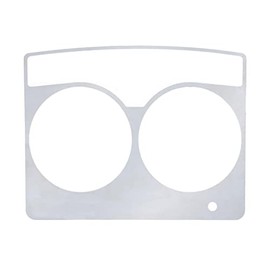 Stainless Speed/Tachometer Dash Panel Trim for 2006+ Kenworth W900, T800, & C500