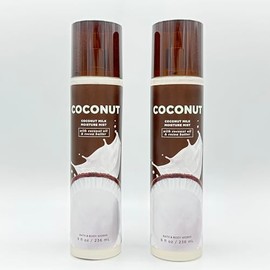 COCONUT 2-Piece Bath & Body Bundle | Set of Two Coconut Milk Moisture Mists, 8oz Each
