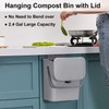 LALASTAR Kitchen Compost Bin for Countertop or Under Sink, Hanging