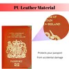 Passport Holder for UK Passport Protector Cover Wallet PU Leather