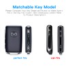 QBUC for Mazda Key Fob Cover Case with Keychain,Compatible with