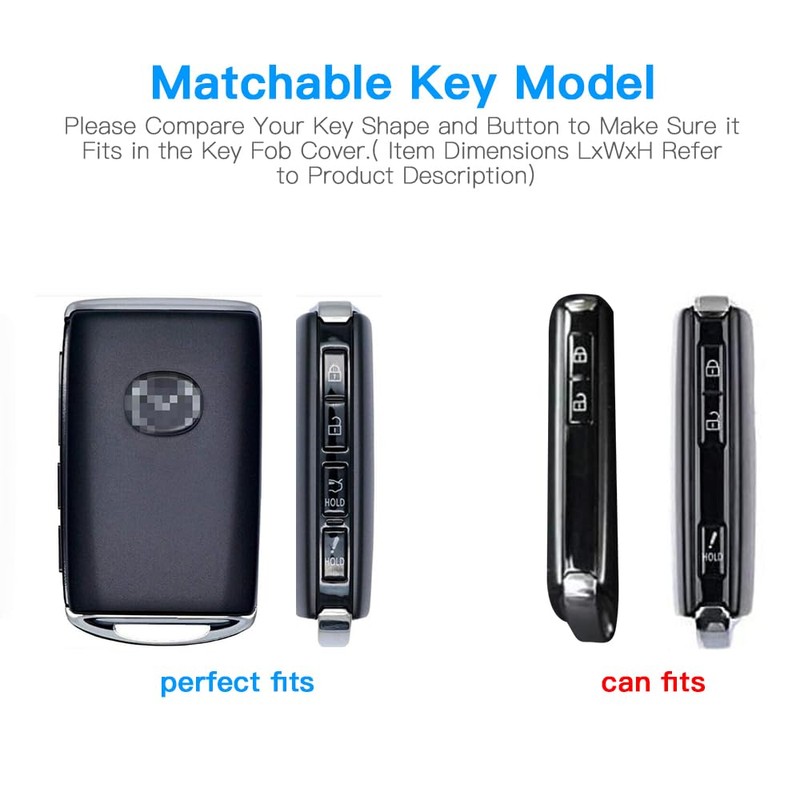 QBUC for Mazda Key Fob Cover Case with Keychain,Compatible with