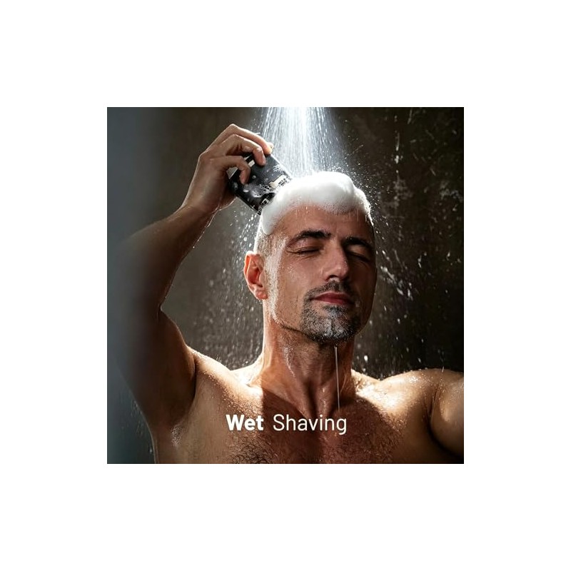 7D Head Shaver for Bald Men, 2 Magnetic Detachable Blades,