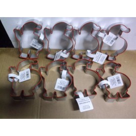 lot of 8 Santa Christmas Threshold Cookie Cutter Set