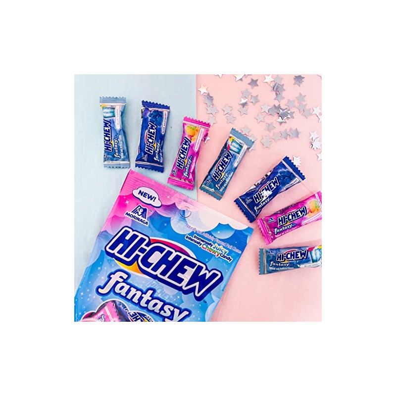 Hi Chew Candy Fantasy Mix - Rainbow Sherbet, Blue Hawaii,