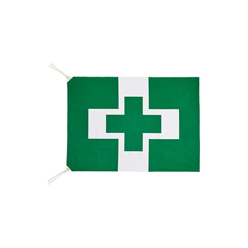 Green Cross Flag, Safety and Health Flag, Small, 27.6 x