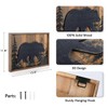 NIKKY HOME Cabin Wall Decor, 3D Bear Wood Forest Mountain
