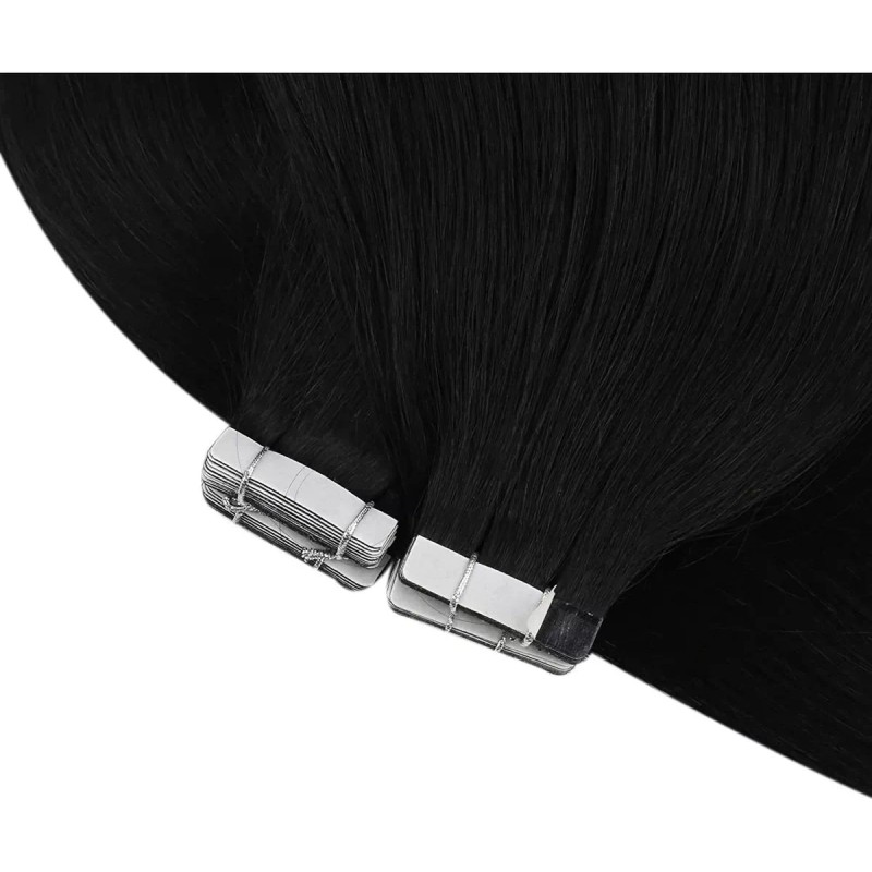 sunny hair Extensiones Naturales Cabello 16in 50gr Negro Azabache