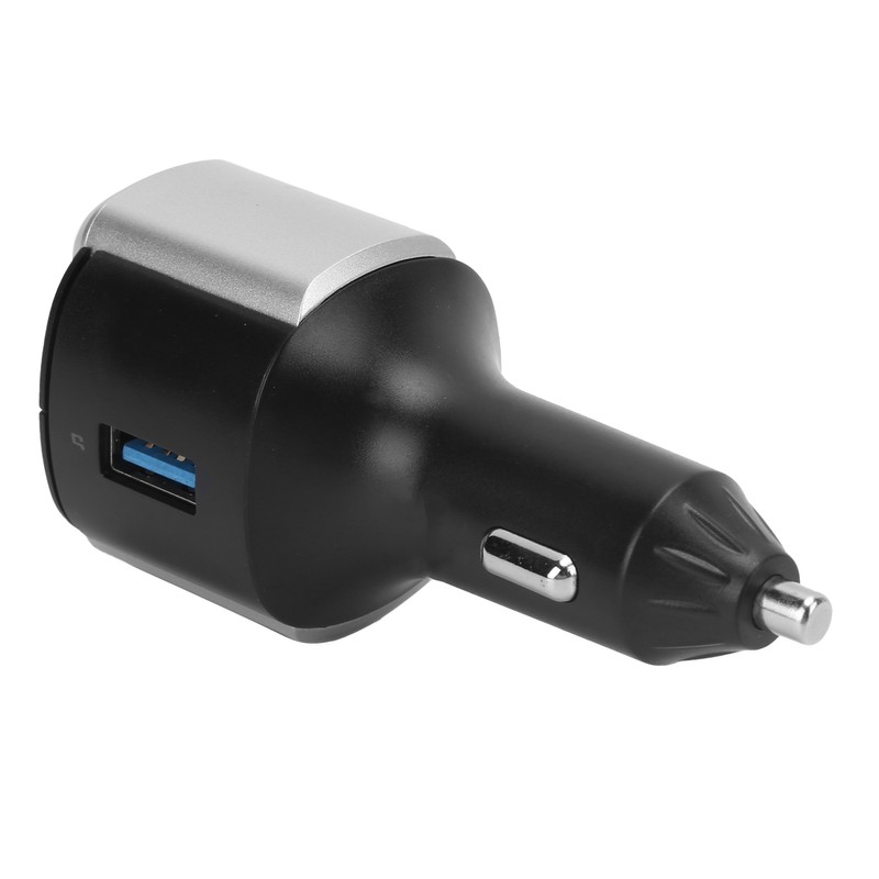 Bluetooth 5.0 FM Transmitter Dual Screen Display 3 USB Ports