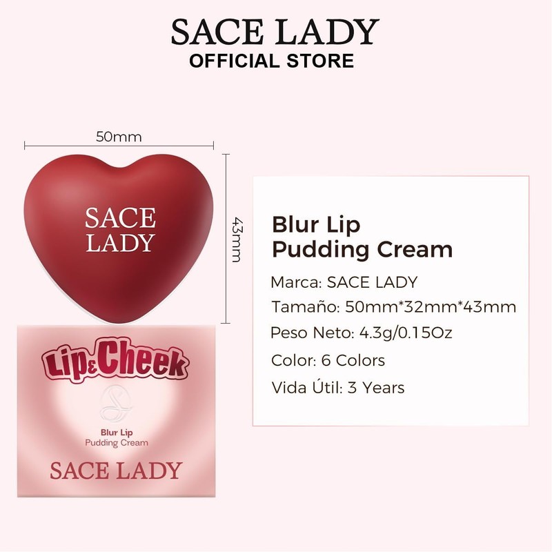 SACE LADY Lip Pudding en Tarro – Tinta Labial Mate