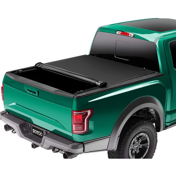SCITOO Soft Roll-Up Truck Tonneau Covers Compatible with 2007-2013 for