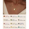 FUNEIA Initial Necklaces for Women Dainty Gold Birthstone Necklace for