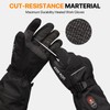 SNOW DEER Heated Working Gloves for Men,Rechargeable Durability Waterproof, Cut-Resistance