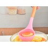 Silicone Soup Ladle - with Wooden Handle, Non-Stick Cookware Heat