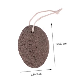 minkissy Natural Lava Pumice Stone for Feet and Hand Coffee Color Callus Remover Ergonomic Design for Foot Scrubber for Smooth Heels Relaxation Blood Flow Stimulation