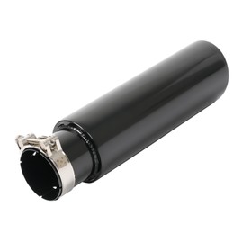 KHK 3" Inlet 4" Outlet 15" Overall Length Diesel Exhaust Tips,Honeycomb Design Stainless Steel 3" to 4" Exhaust Tip Bolt-On Truck Tailtip, Universal Fit for Trucks & Cars -Black Coated