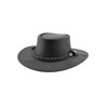 Black Jungle Sorrento Leather Western Hat Made of Best Full