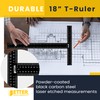 Better Office Products T Square, 18 inch Metal T Ruler,
